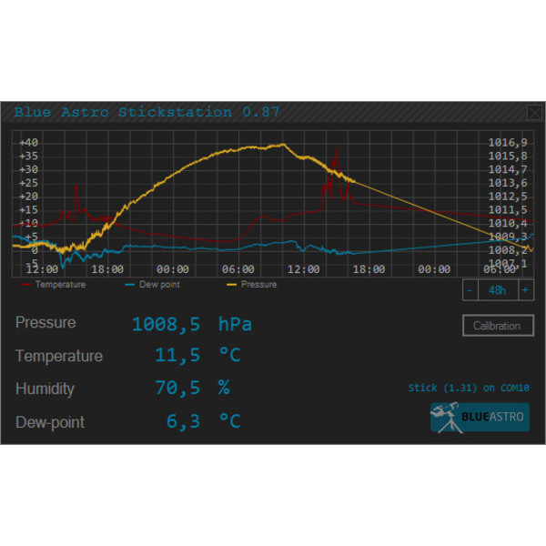 10 Micron Stazione meteo USB BlueAstro