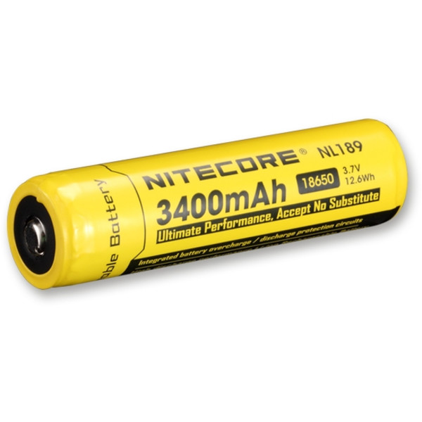 Nitecore Batteria ricaricabile Li-ION 18650, 3400 mAh