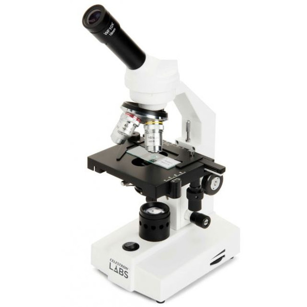 Celestron Microscopio LABS CM2000CF, mono, 40x, 10x, 400x, 800x,1000x 2000x, LED