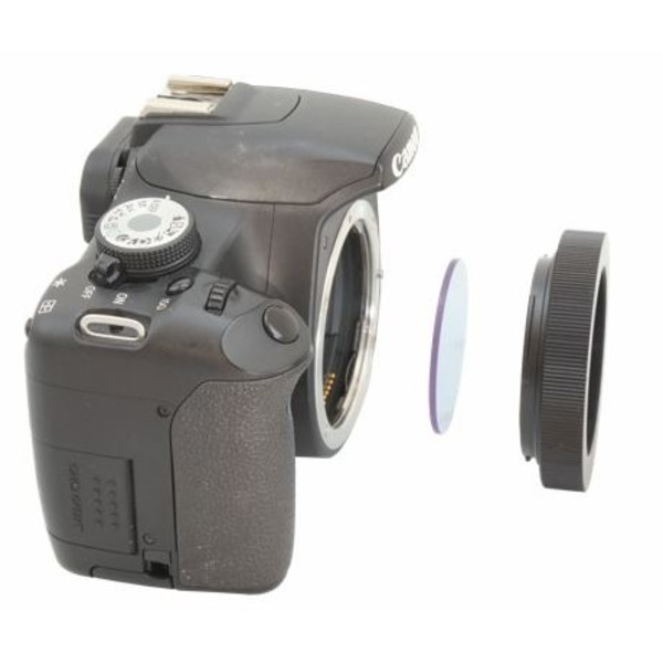 PrimaLuceLab Adattore Fotocamera Anello T2 Canon EOS con portafiltri 50,8mm