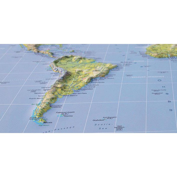 Stellanova Mappa del Mondo Planisfero magnetico 3D, M 1:73 Mio.