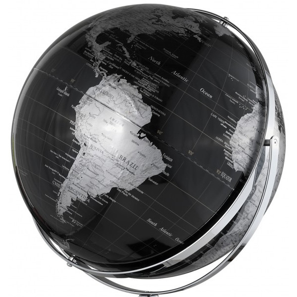 TROIKA Globo da terra Worldtrophy Black 43cm