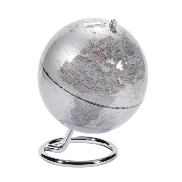 TROIKA Mini Globo Galilei Silver 13cm