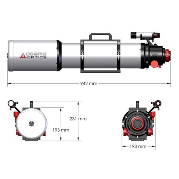 Agema Optics Rifrattore Apocromatico AP 130/1040 SD 130 F8 OTA