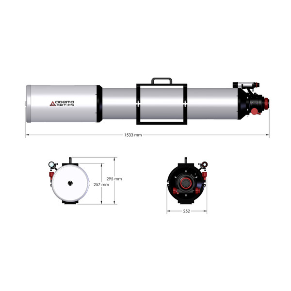 Agema Optics Rifrattore Apocromatico AP 180/1620 SD 180 F9 OTA