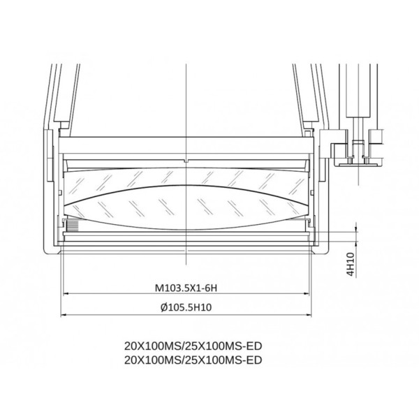 APM Binocolo MS 25x100