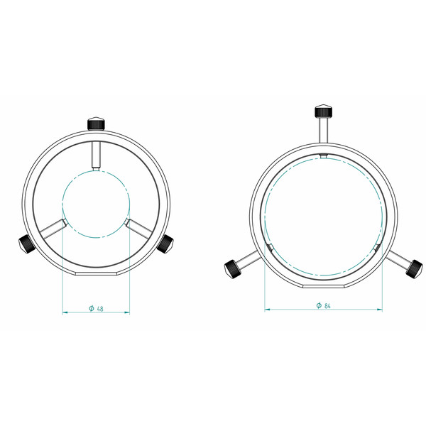 PrimaLuceLab Anelli da guida Leitrohrschellen PLUS 90mm