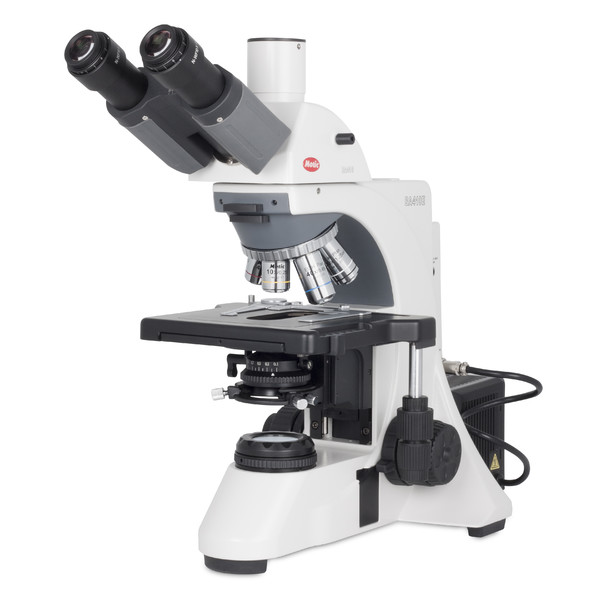 Motic Microscopio BA410 Elite, trino, Hal, 50W, 40x-1000x