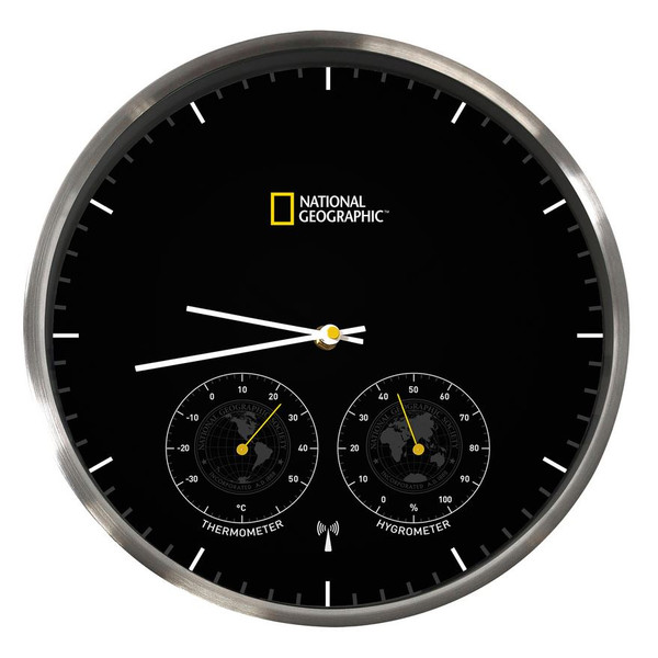 National Geographic Orologio da parete con termometro e igrometro