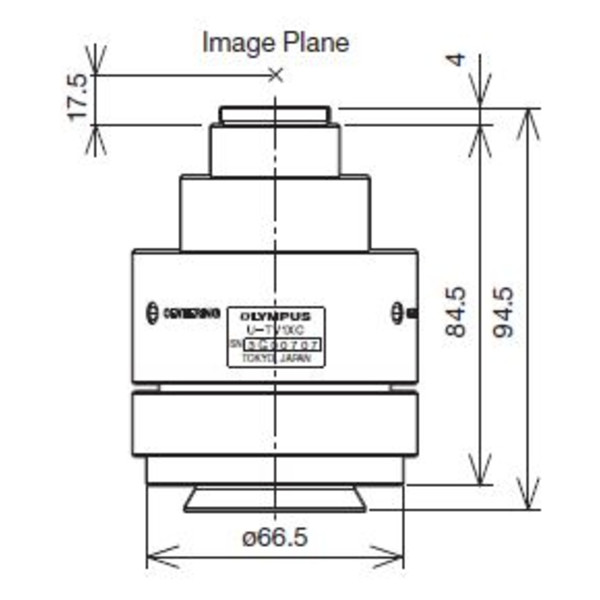 Evident Olympus Adattore Fotocamera U-TV1XC, C-Mount