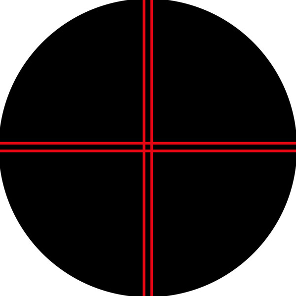 Bresser Oculare con reticolo illuminato 12 mm 1,25"
