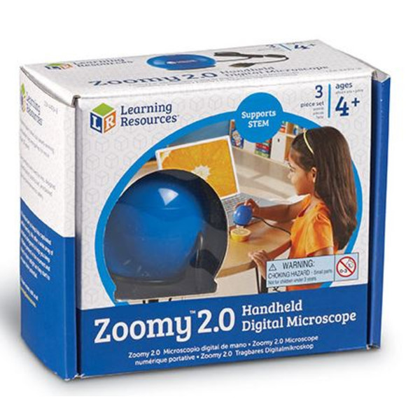 Learning Resources Zoomy 2.0 microscopio portatile digitale (blu)