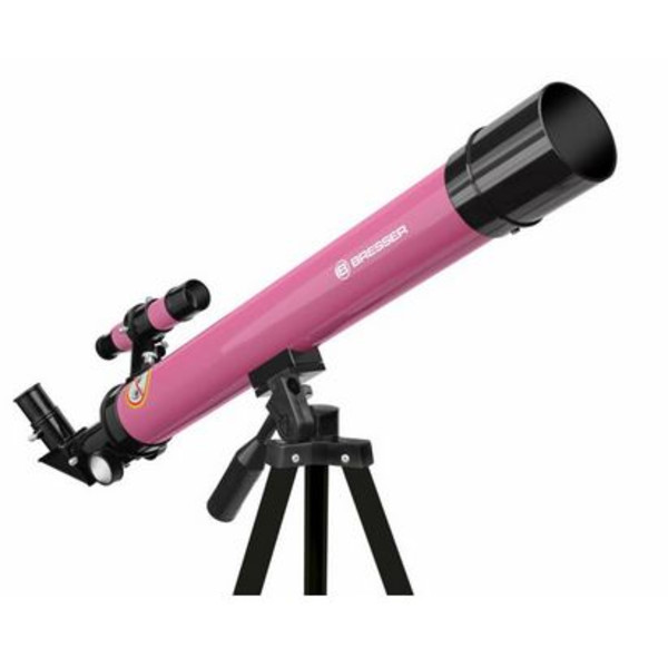 Bresser Junior Telescopio 50/600 AZ rosa