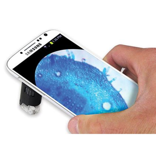 Carson MM-240, microscopio smartphone, adattatore Galaxy S4