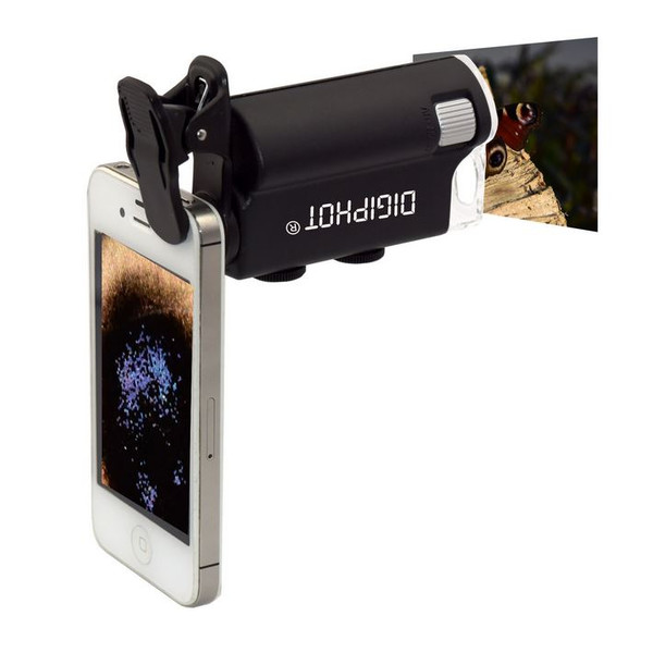 DIGIPHOT PM-6001 microscopio portatile, clip smartphone, 60x-100x