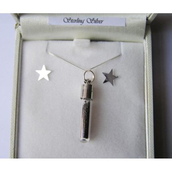 Jurassic Jewellery collana polvere di meteorite (a fiala)