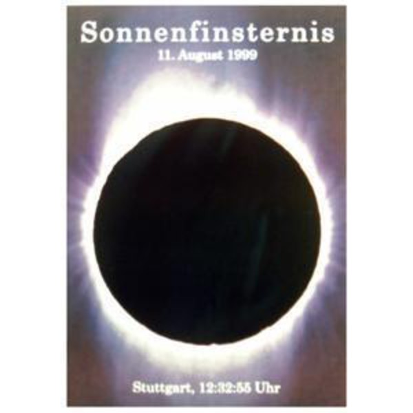 Poster Eclisse di Sole - Stoccarda 11 Agosto 1999