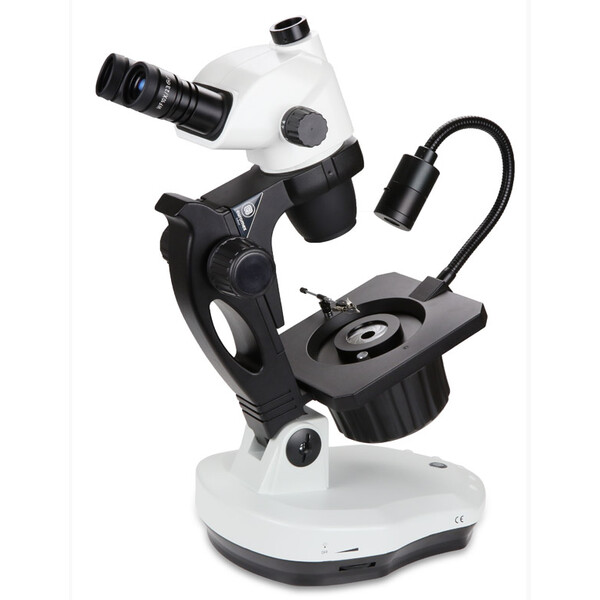 Euromex NZ.1703-GEML, NexiusZoom Evo, 6,5x to 55x, gemology , 30W 6V halogen transmitted, 1W LED incident illumination