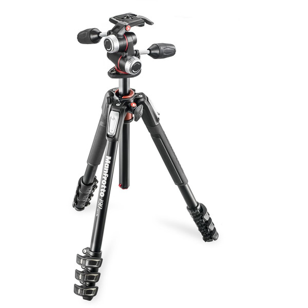 Manfrotto Treppiede Aluminio MK190XPRO4-3W con testa 3 vie