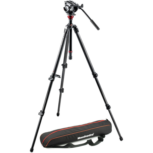 Manfrotto Treppiede Carbonio MVH500AH,755CX3 con testa video fluida