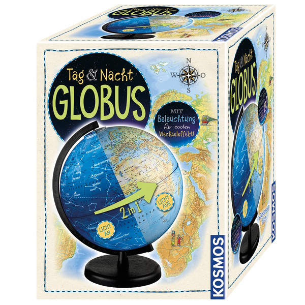 Kosmos Verlag Globo per Bambini Tag und Nacht Globus 26cm