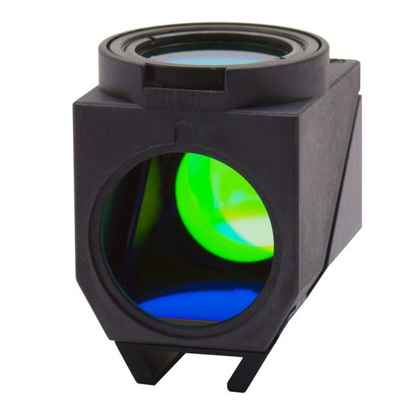 Optika Cubo a fluorescenza LED (LED + set di filtri) per B-510LD4/B-1000LD4, M-1220, LED blu Emissione 460 nm, Filtro Ex 455-495, Dich 500, Em 510LP