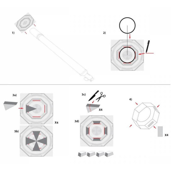 Explore Scientific Filtri solari Sun Catcher filtro solare per Newton 150-160 mm