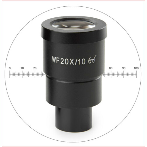 Euromex Oculare di misura HWF 20x/10 mm Okular mit Mikrometer, SB.6020-M (StereoBlue)