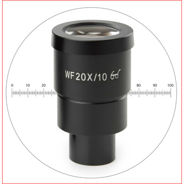 Euromex Oculare di misura HWF 20x/10 mm Okular mit Mikrometer, SB.6020-M (StereoBlue)