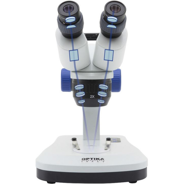 Optika Microscopio stereo SFX-33, bino, 20x, 40x, stativo fisso