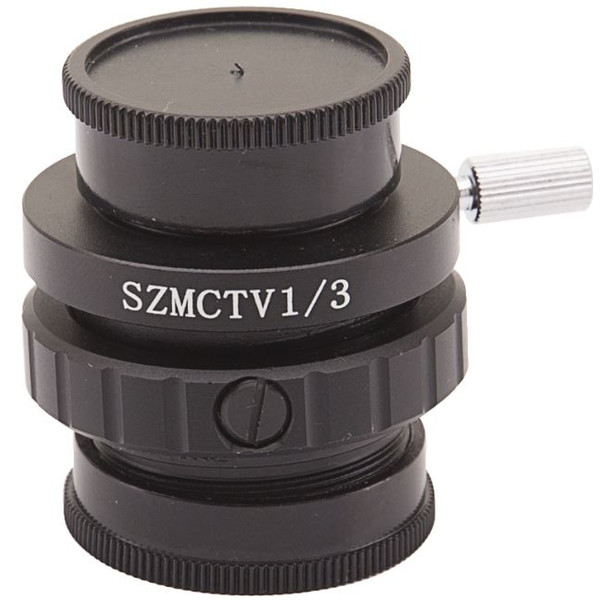 Optika Adattore Fotocamera C-Mount adattatore ST-418, per sensore 1/3", 0,35x, messa a fuoco regolabile (LAB 30)