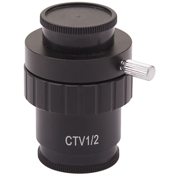 Optika Adattore Fotocamera C-Mount adattatore ST-419, per sensore 1/2", 0.5x, messa a fuoco regolabile (LAB 30)