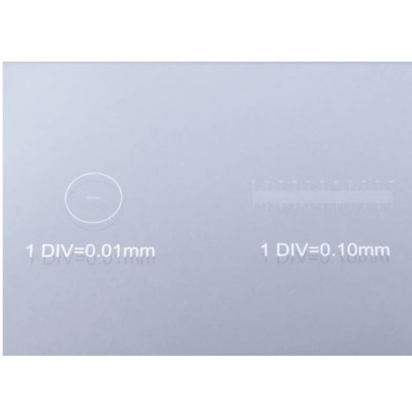 Bresser vetrini portaoggetti con scala micrometrica 1/10 & 1/100 mm