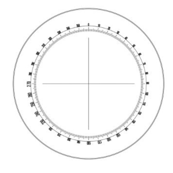 Motic Reticolo goniometro 360°/1°, reticolo, Ø23mm (SMZ-140)