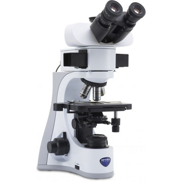 Optika Microscopio B-510LD2, fluorescenza, trino, 1000x, IOS, blu, verde