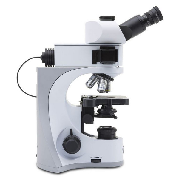 Optika Microscopio B-510LD2, fluorescenza, trino, 1000x, IOS, blu, verde