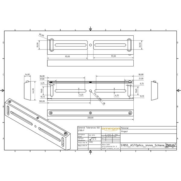 ASToptics PIASTRA TIPO VIXEN 200 MM