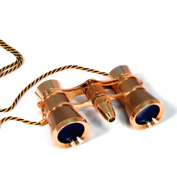Levenhuk Binocolo da Teatro Broadway 3x25 oro con luce LED e catena