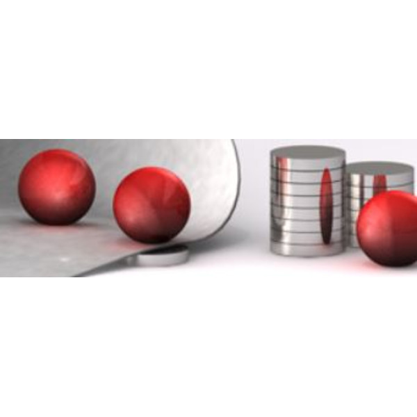 Bacher Verlag Set di palline magnetiche Neoballs 54 pezzi rosso