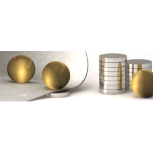 Bacher Verlag Set di palline magnetiche Neoballs 54 pezzi oro