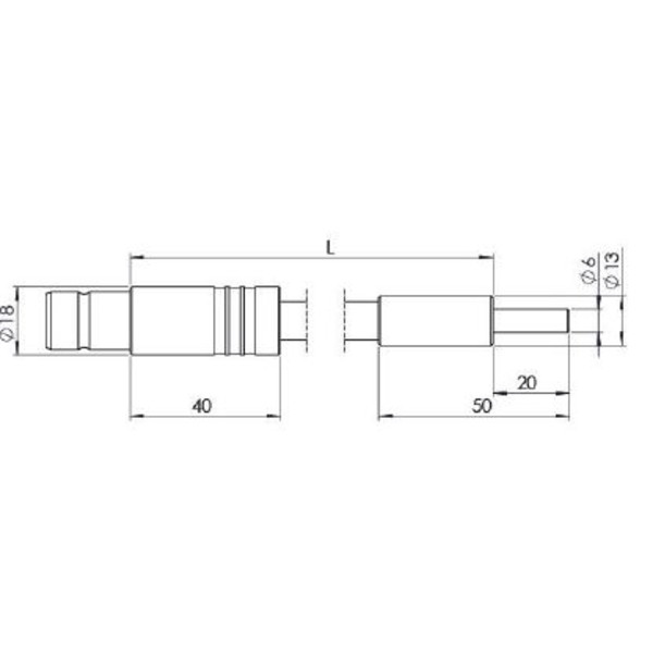 StarLight Opto-Electronics GLF1-1600-9.0, 1 braccio, lunghezza braccio 1600 mm, diametro attivo 9 mm