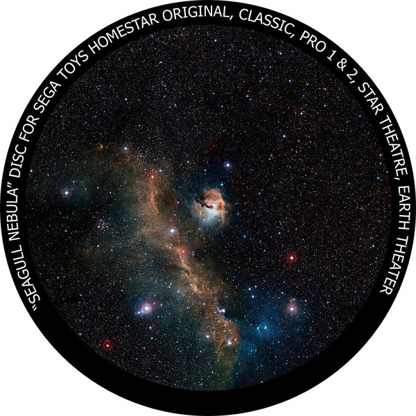 Redmark Diapositiva per il planetario Sega Homestar con la Nebulosa Gabbiano