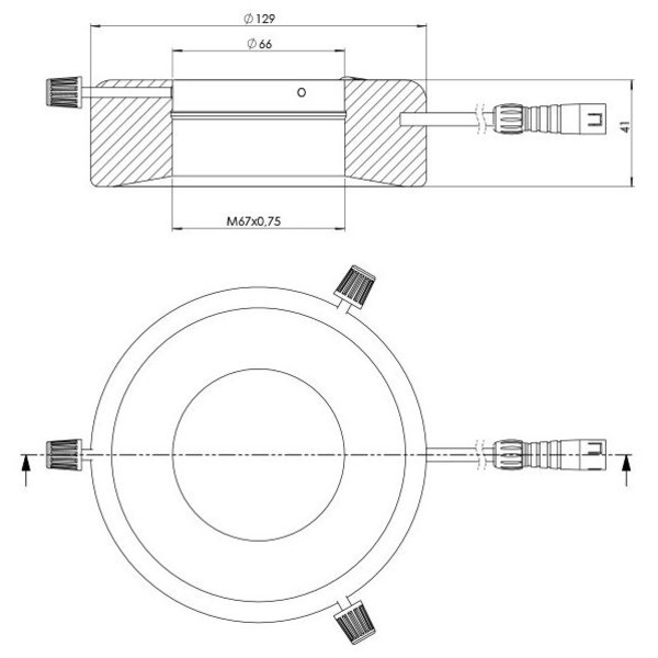 StarLight Opto-Electronics RL12-18f G, Flutl.,grün (528 nm), Ø 66mm