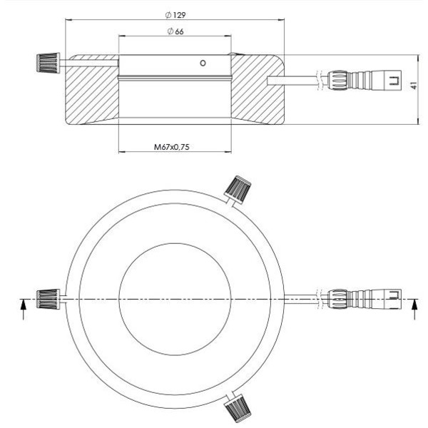 StarLight Opto-Electronics RL12-18s-S4 G, Verde (528 nm), Ø 66 mm