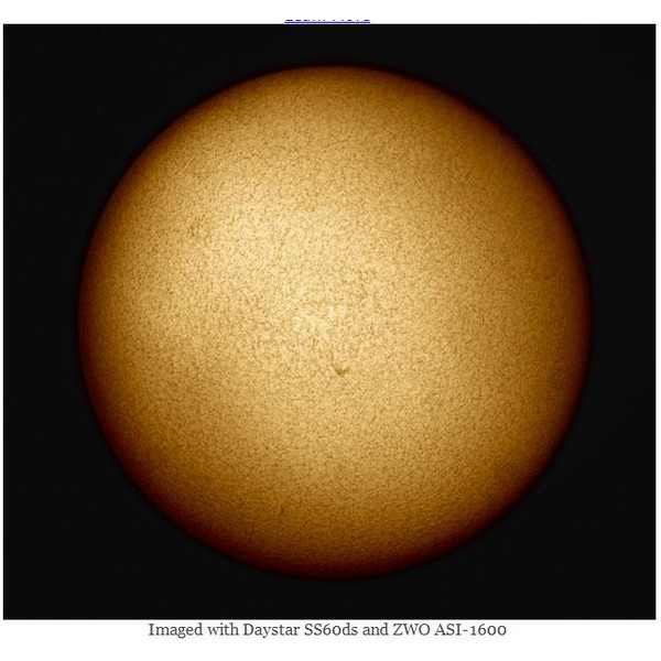 DayStar Telescopio Solare ST 60/930 SolarScout SS60-ds H-Alpha OTA Set