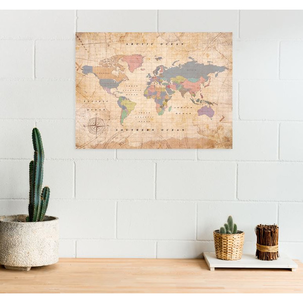 Miss Wood Mappa di Woody Acquerello Old School L