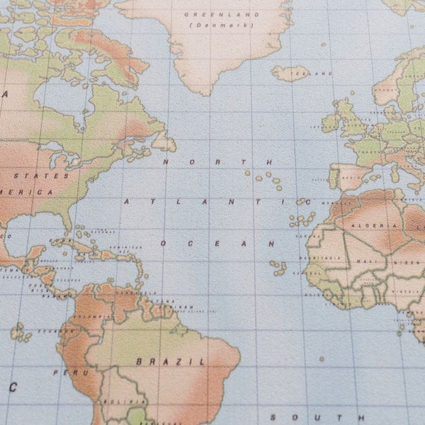 Miss Wood Mappa di Woody Acquerello Fisico L