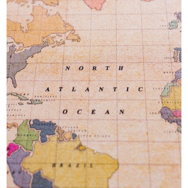 Miss Wood Mappa di Woody Acquerello Old School XL