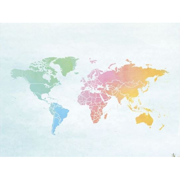 Miss Wood Mappa di Woody Acquerello Splash XL