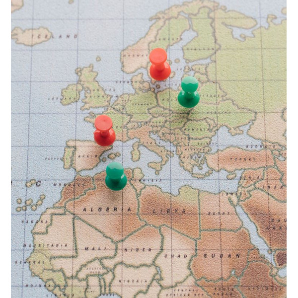 Miss Wood Mappa di Woody Acquerello Fisico XL